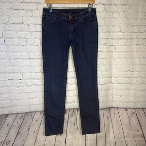 Prana Kara Blue Slim Fit Organic Cotton Size 10/30 Women's Jeans Stretch Hiking